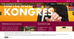 Desktop Screenshot of hotelrocakosice.sk